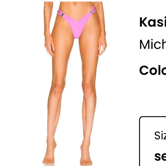 NEW WITH TAGS Revolve Michael Costello Kasie Purple Bikini Set - Picture 5 of 11